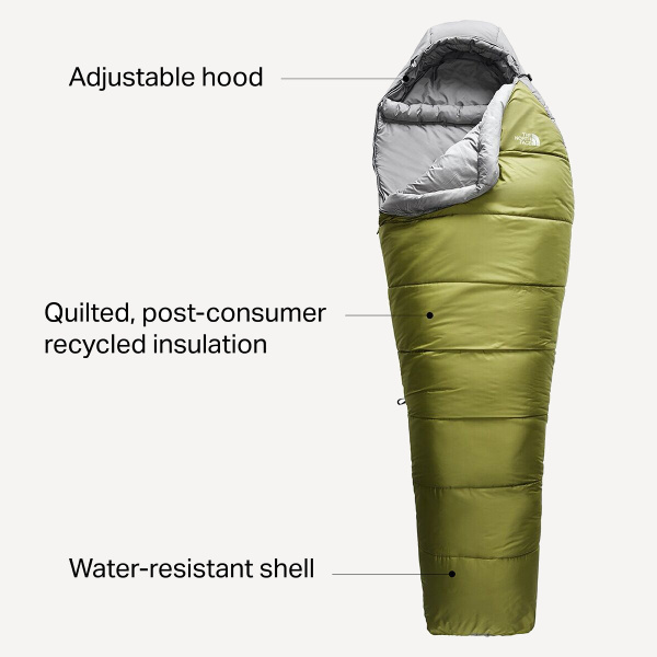 Спальник Wasatch-0 -18С (Reg RZ; Calla Green/Zinc Grey)